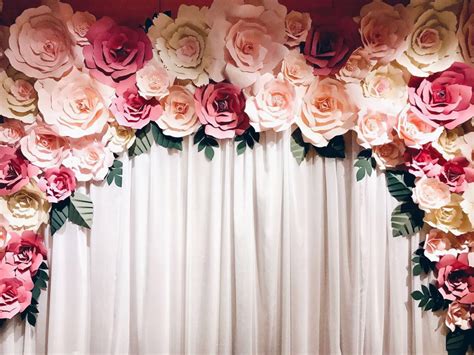 Paper Flowers Wedding Arch