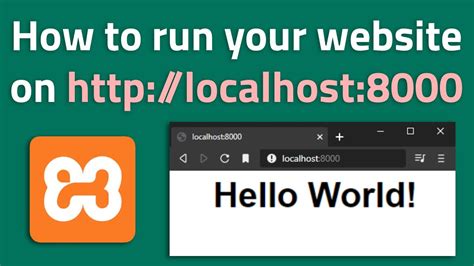 How To Run Your HTML PHP Site On Localhost With XAMPP YouTube