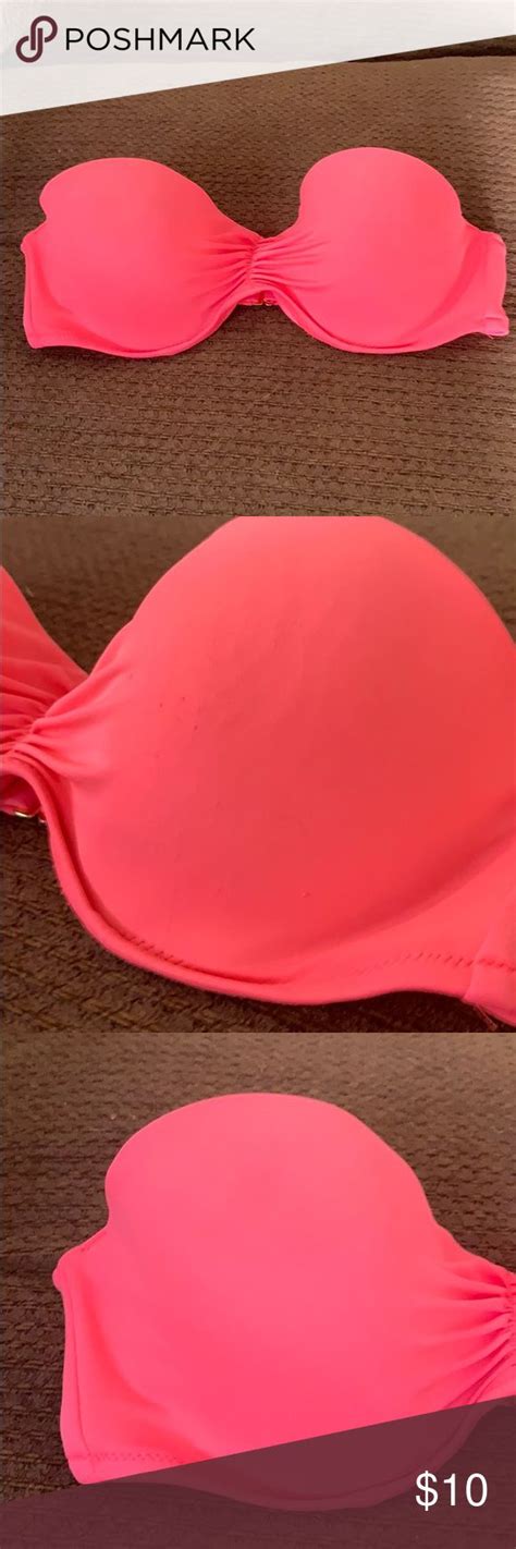 Victorias Secret Size 36c Hot Pink Swim Top Pink Swim Victorias