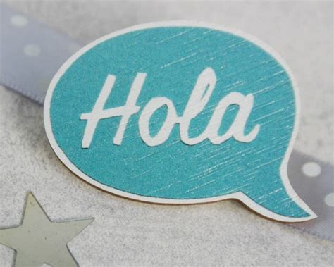 Hola Speech Bubble Pin Badge By Imagineattic Gorgeous T Ts For