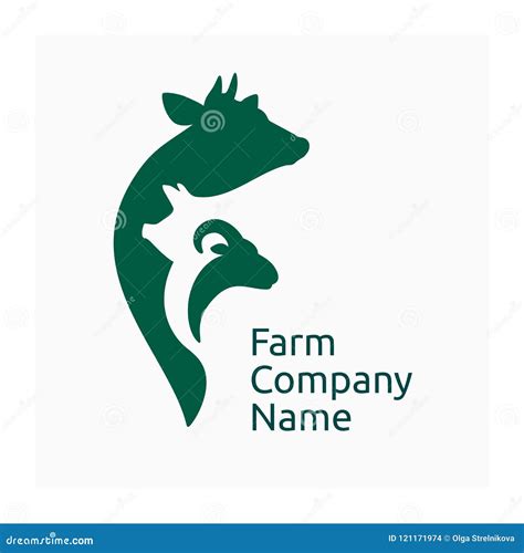 Cow Logo Farm Milk Emblem Organic Dairy Product Logo Vector