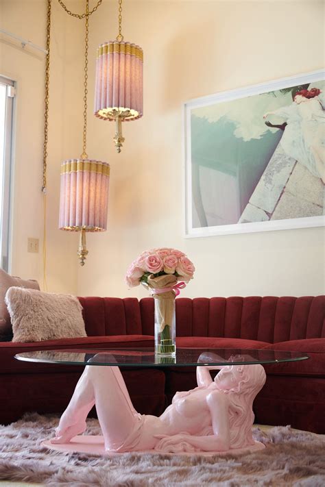 Pink Palace Hollywood Regency Midcentury Home For Photo Shoots And