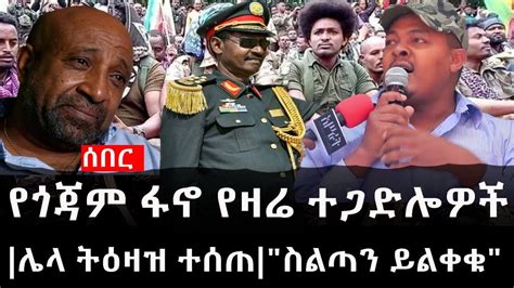 Ethiopia ሰበር ዜና የኢትዮታይምስ የዕለቱ ዜና የጎጃም ፋኖ የዛሬ ተጋድሎዎችየዕዙ አዛዥ ሌላ