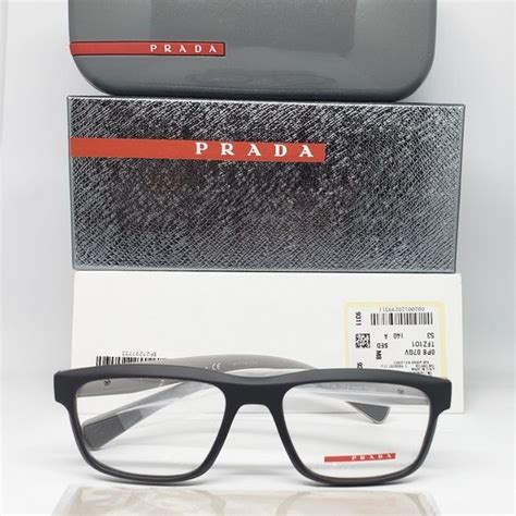Prada Sport Rubber Eyeglasses Gray Frame Prada Sports Ts Glasses Accessories