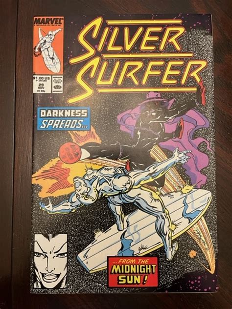 Silver Surfer 29 Direct Edition 1989 Nm Comic Books Copper Age