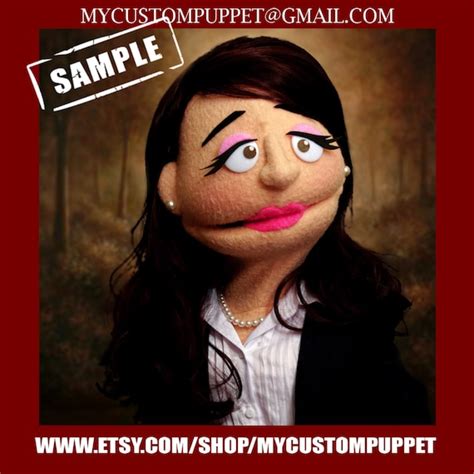 Female Puppet Custom Made Puppet Custom Puppets Puppet Maker Etsy