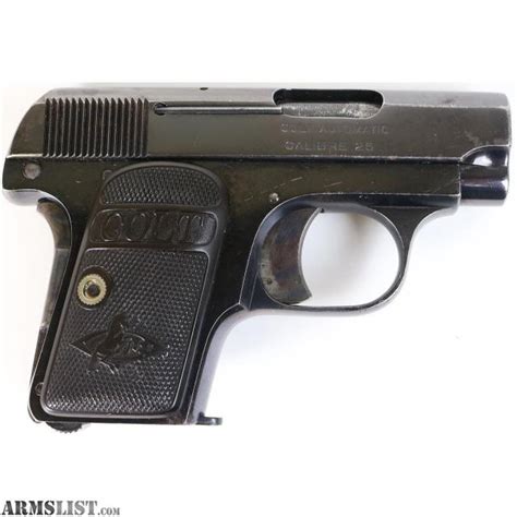 Armslist For Sale Colt 25 Acp Semi Automatic Pistol Model Automatic