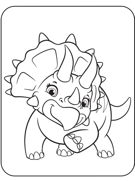 Red tiger paw on black. Kids-n-fun | Kleurplaat Paw Patrol Dino Rescue triceratops