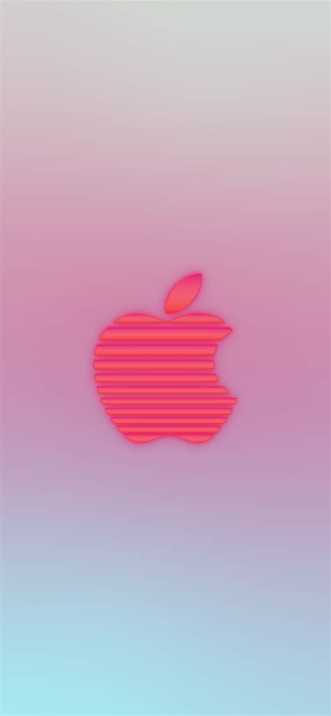 Apple Logo Iphone Wallpaper Synthwave Style