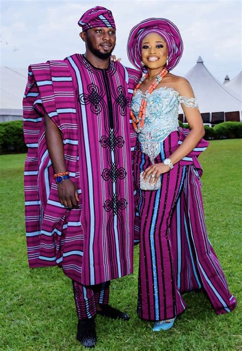 African Traditional Wedding Asooke Attire For Couples Traditional African Clothing African