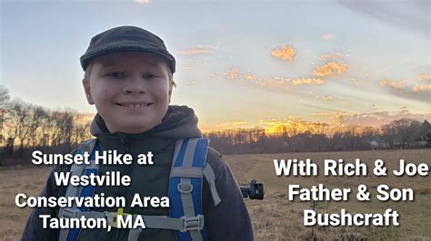 Sunset Hike Westville Conservation Area Bushcraft Father And Son