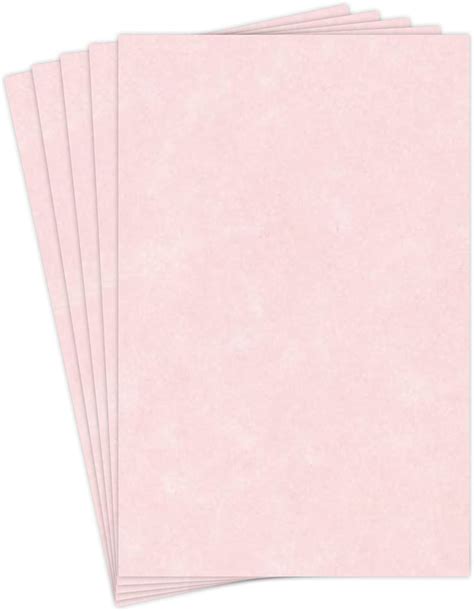 Pink Stationery Parchment Paper 24 Lb Bond 60 Lb Text 90 Gsm