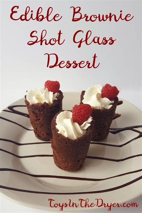 Edible Brownie Shot Glass Dessert