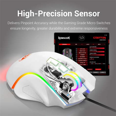 Redragon M602 Rgb Wired Gaming Mouse Rgb Spectrum Backlit