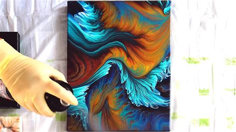 Artstation How To Varnish Acrylic Pour Painting ~ Gloss Spray Varnish
