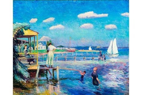 William Glackens Summer About 1914 Oil On Canvas 26 18 X 32 In