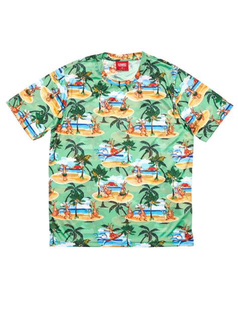 We do not have a minimum order. Green Australia Hawaiian Print T-Shirt | Lowes Menswear