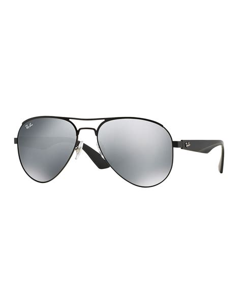Lyst Ray Ban Aviator Sunglasses With Mirror Lens In Black For Men