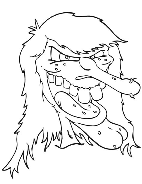 Scary Halloween Coloring Pages Clip Art Library