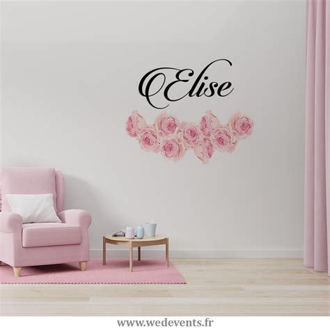 Stickers nature, stickers muraux déco adhésif nature pour mur, meuble. Stickers muraux personnalisés avec prénom et ornement ...