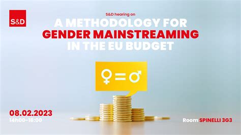 Sandd Hearing A Methodology For Gender Mainstreaming In The Eu Budget Socialists And Democrats