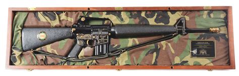Sold Price M Cased Vietnam Commemorative M16 Semi Automatic Rifle