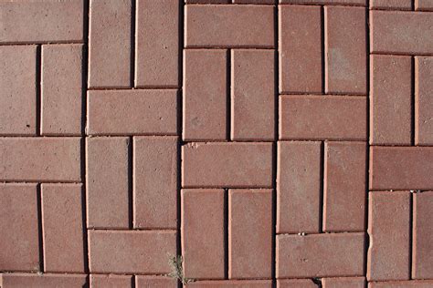 Red Brick Pavers Sidewalk Texture Picture Free Photograph Photos