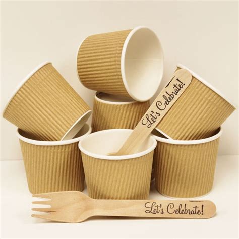 Large boxes are also the perfect addition to an event. Kraft Cups, 20 4 oz Brown Kraft Paper Cups & DIY Label ...