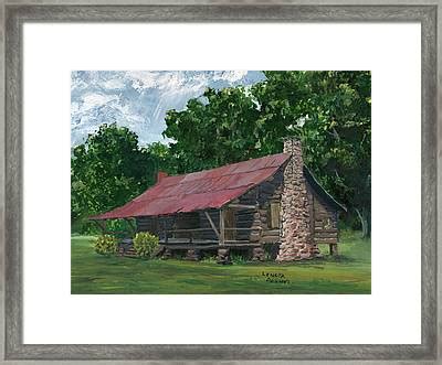 My favorite variations of the dogtrot house have always been those with fireplaces added to the center. Dogtrot House In Louisiana Painting by Lenora De Lude