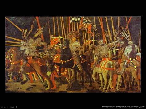 The battle of san romano is a set of three paintings by the florentine painter paolo uccello depicting events that took place at the battle of san romano between florentine and sienese forces in 1432. PAOLO UCCELLO pittore biografia opere | Settemuse.it
