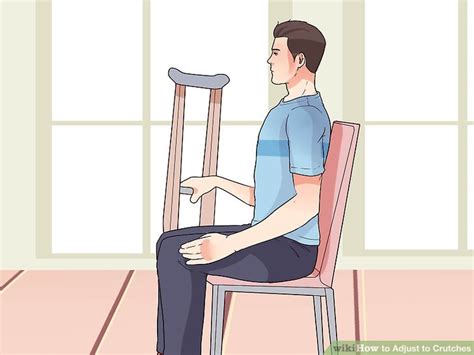 How To Adjust To Crutches 9 Steps With Pictures Wikihow