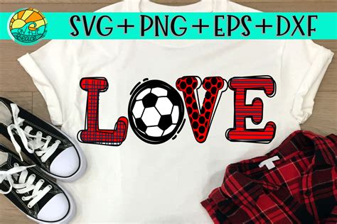 Love Soccer Svg Dxf Eps Png 235015 Svgs Design Bundles