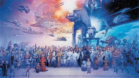 Hd Wallpaper Multicolored Painting Of People Digital Art Star Wars