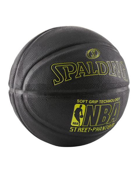 Spalding Nba Street Phantom Black And Neon Yellow Outdoor Basketball