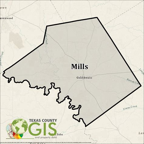 Mills County Shapefile And Property Data Texas County Gis Data