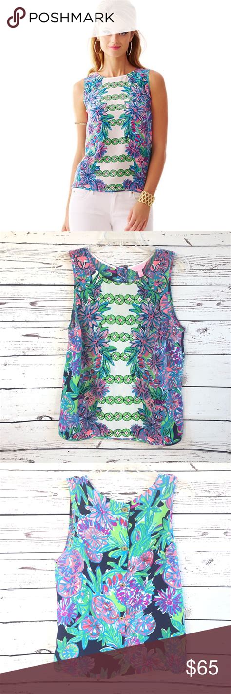 Lilly Pulitzer Iona Sleeveless Silk Top Lilly Pulitzer Tops Lilly