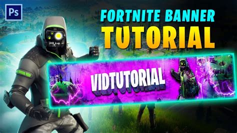 How To Make Fortnite Banner In Photoshop Youtube Banner Template