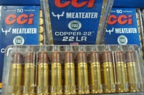 500 Cci Meat Eater 22 Lr Copper 22 Plated Solid Point 925cc 1850 Fps