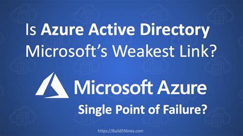 Is Azure Active Directory Microsofts Weakest Link Build5nines