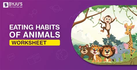 Free Printable Eating Habits Of Animals Worksheet For Kids