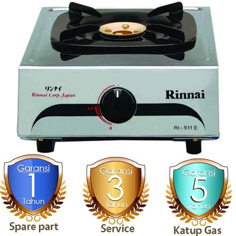 Rinnai specialise in the development of commercial and rinnai's quest to develop even safer and more convenient products includes constant study of the fundamentals of obtaining heat from gas. Kompor Gas LPG 1 Tungku Stainless Steel Rinnai RI-511 E ...