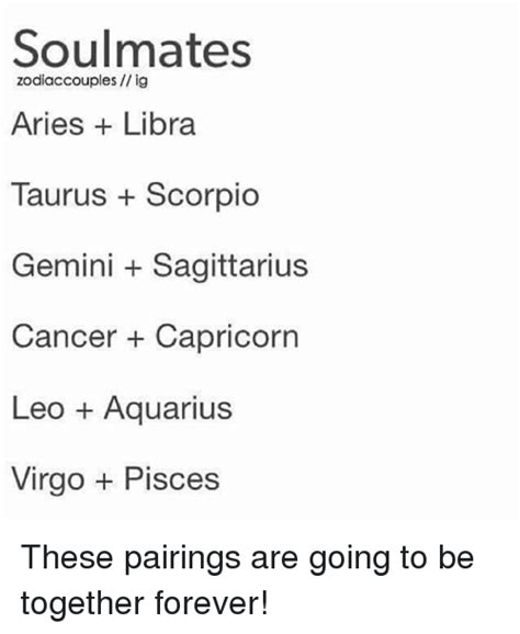 And libra respects the cancer woman and gives full security and support to her. Soulmates Zodiaccouples Ig Aries Libra Taurus +Scorpio ...