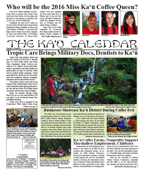The Kaʻū Calendar News Briefs Hawaiʻi Island Ka U Calendar News