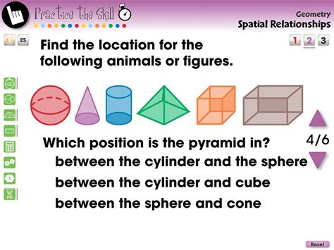 Geometry Spatial Relationships Practice The Skill 2 Pk 2 Grades