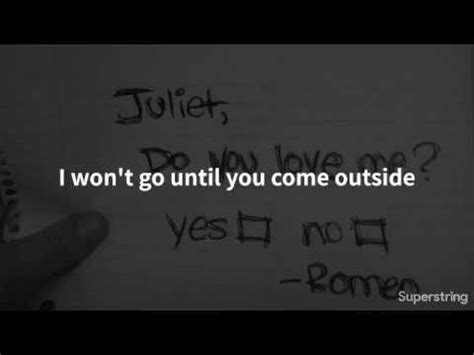 Then this article will be helpful to know the full lyrics of check yes, juliet song. Check Yes Juliet by We the Kings (Lyrics) - YouTube