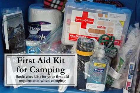Basic First Aid Kit Easy Camping Lists