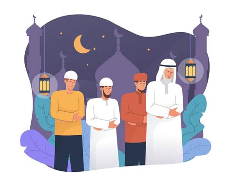 Eid Prayer Vector Art Icons And Graphics For Free Download