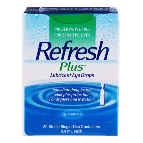 Refresh Plus Lubricant Eye Drops 30x04ml Alcare Pharmaceuticals Pte Ltd