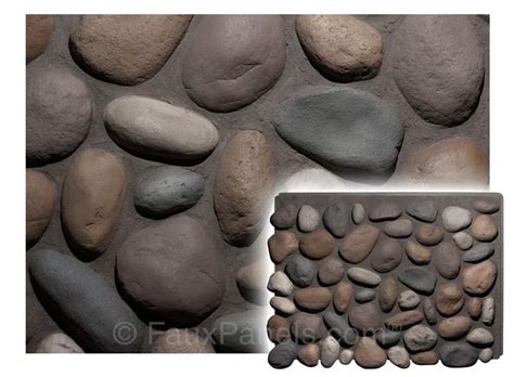Beautiful castle stone wall panel's are made of high strength polyurethane resin which resists against mildew, mold, and the elements. Regency River Rock Panel | Faux stone wall panels, Rock ...