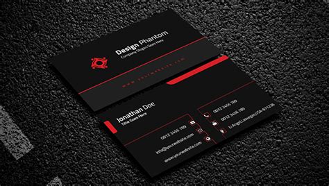 39 Black Business Card Templates Word Ai Psd Free And Premium